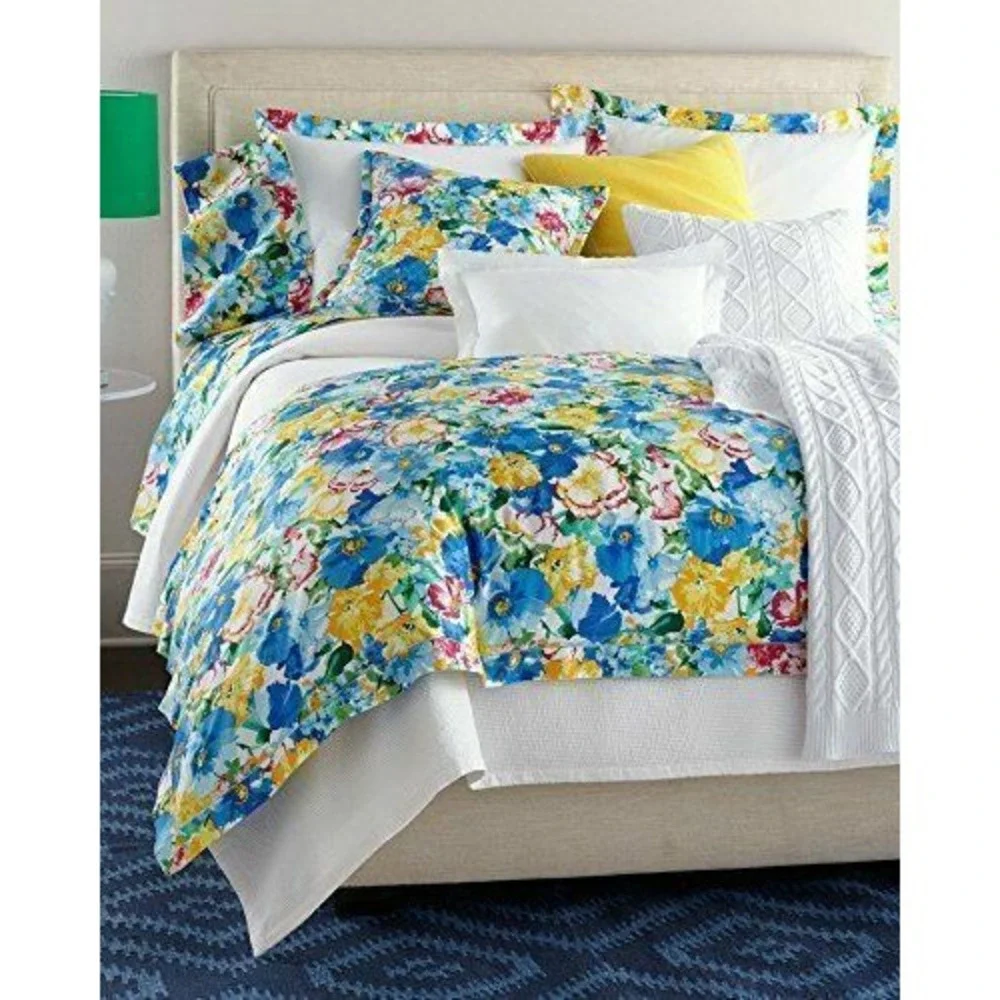 Ralph Lauren ASHLYN LIZBETH Standard Sham Floral Flower Blue Multi 20‎ X 28